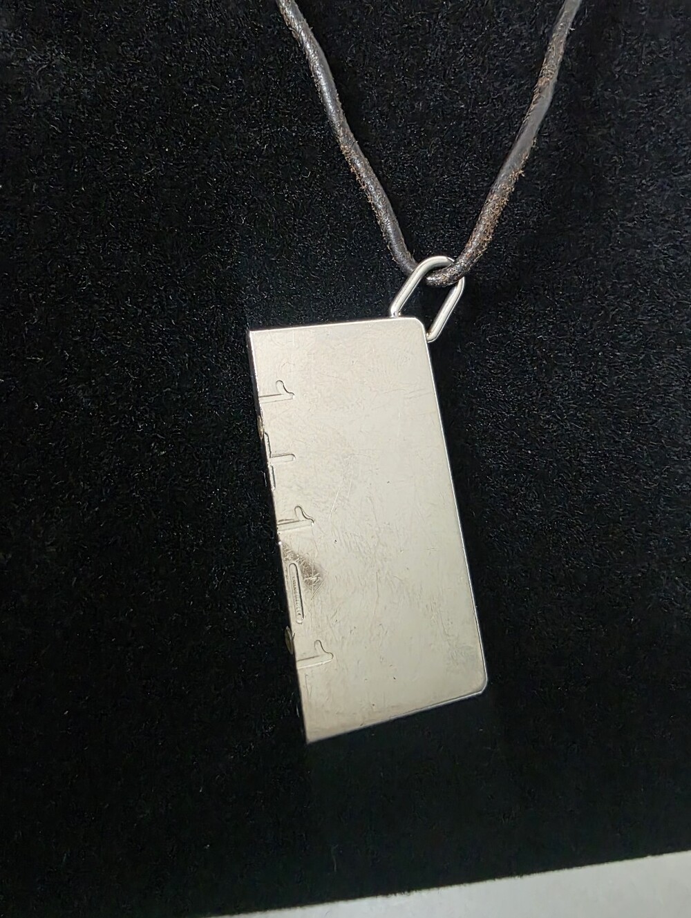 Auth Hermes 1+1=1 Pendant Necklace